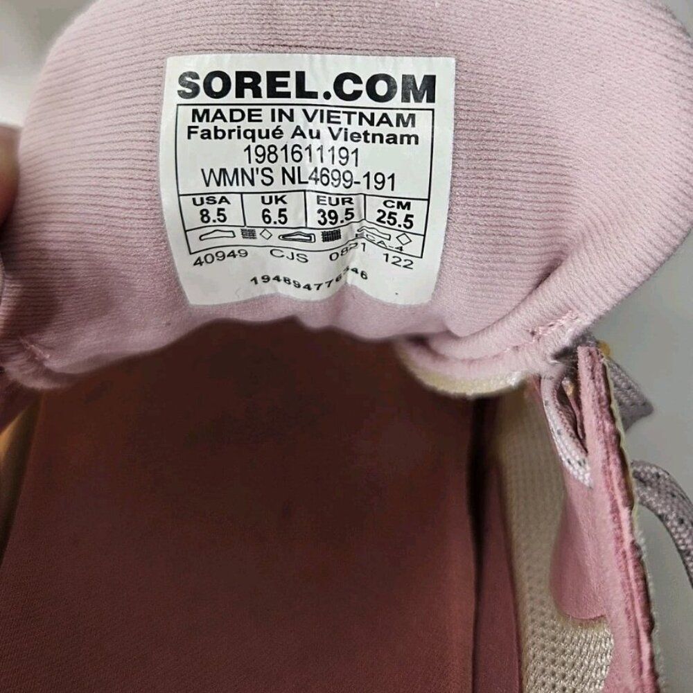 Sorel Kinetic RNEGD Women's Sneakers White & Pink, Size 8.5 - Picture 8 of 8